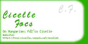 cicelle focs business card